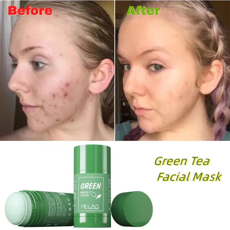 Green Tea Solid Mud Mask Stick for Hydration & Cleansing