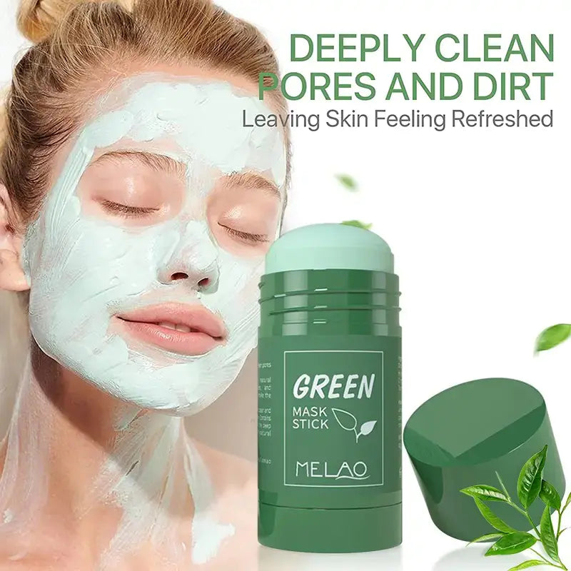 Green Tea Solid Mud Mask Stick for Hydration & Cleansing